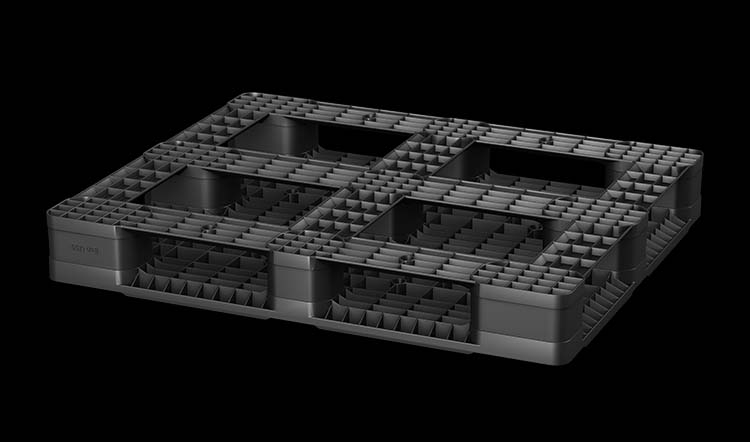 48 X 40 X 6.1 Rackable, Stackable Pallet<br>Item ID: AE48406ROD5 - Image 3